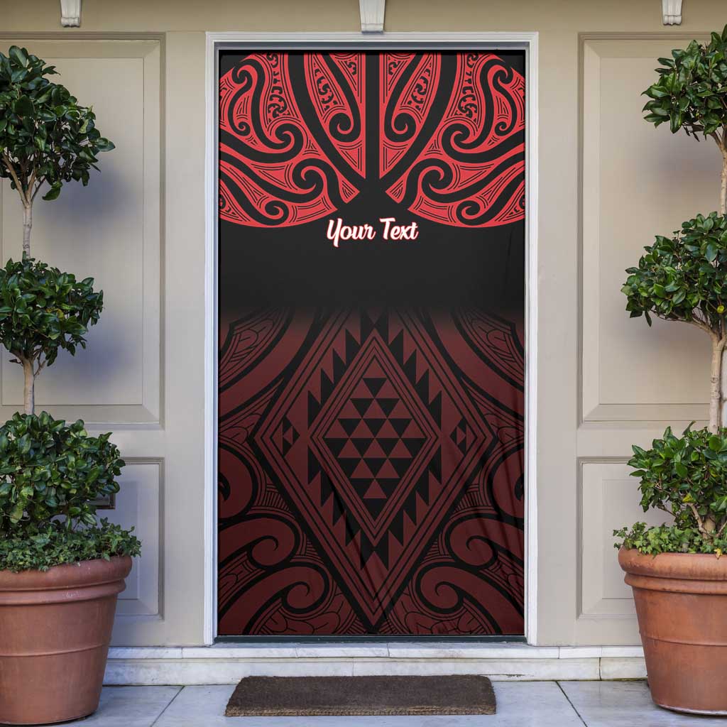 Personalised Keep Maori Wards New Zealand Door Cover Stronger Together Aotearoa Taniko - Vibe Hoodie