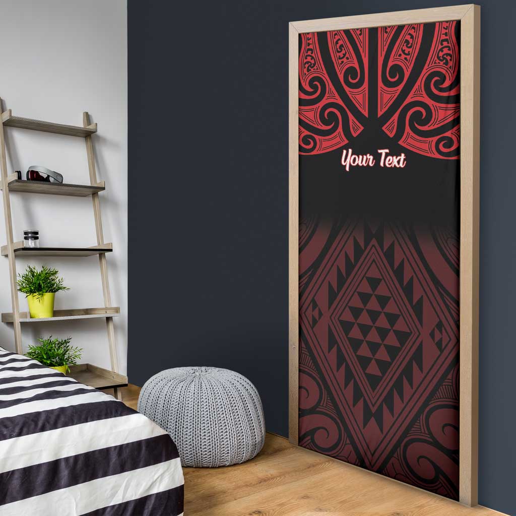 Personalised Keep Maori Wards New Zealand Door Cover Stronger Together Aotearoa Taniko - Vibe Hoodie