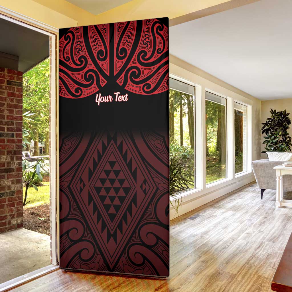 Personalised Keep Maori Wards New Zealand Door Cover Stronger Together Aotearoa Taniko - Vibe Hoodie