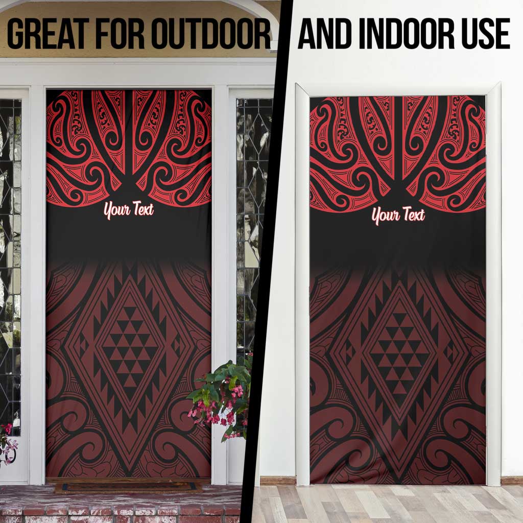 Personalised Keep Maori Wards New Zealand Door Cover Stronger Together Aotearoa Taniko - Vibe Hoodie