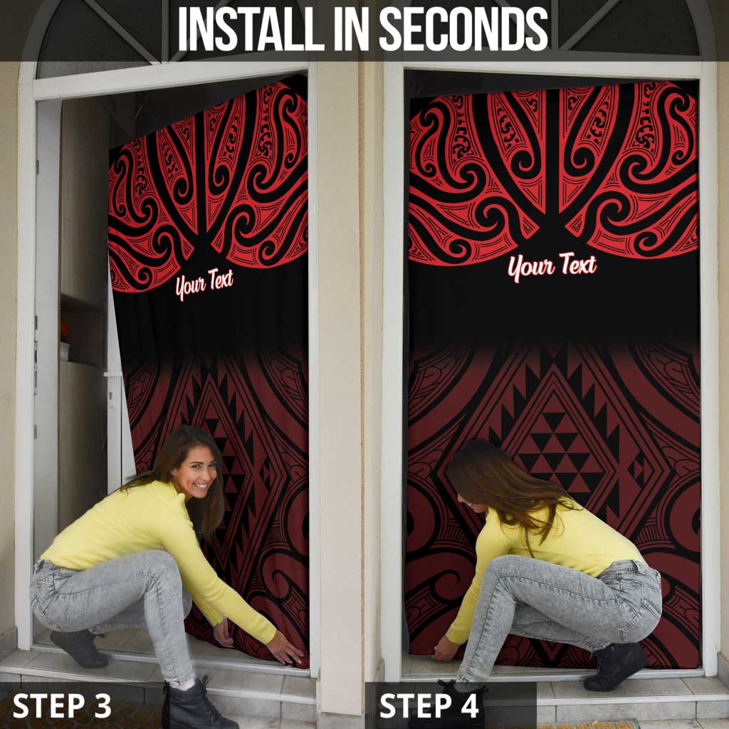 Personalised Keep Maori Wards New Zealand Door Cover Stronger Together Aotearoa Taniko - Vibe Hoodie