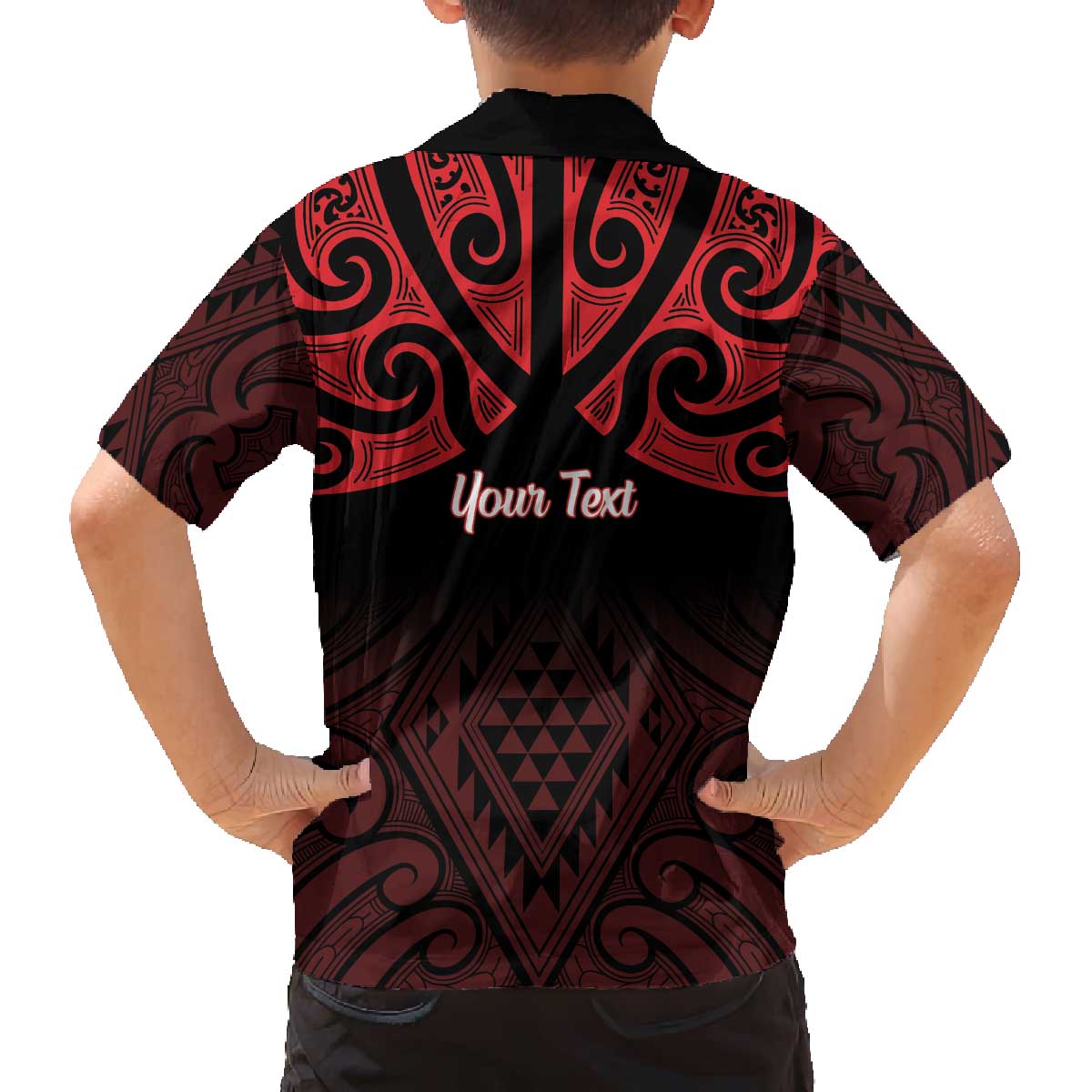 Personalised Keep Maori Wards New Zealand Family Matching Off The Shoulder Long Sleeve Dress and Hawaiian Shirt Stronger Together Aotearoa Taniko - Vibe Hoodie