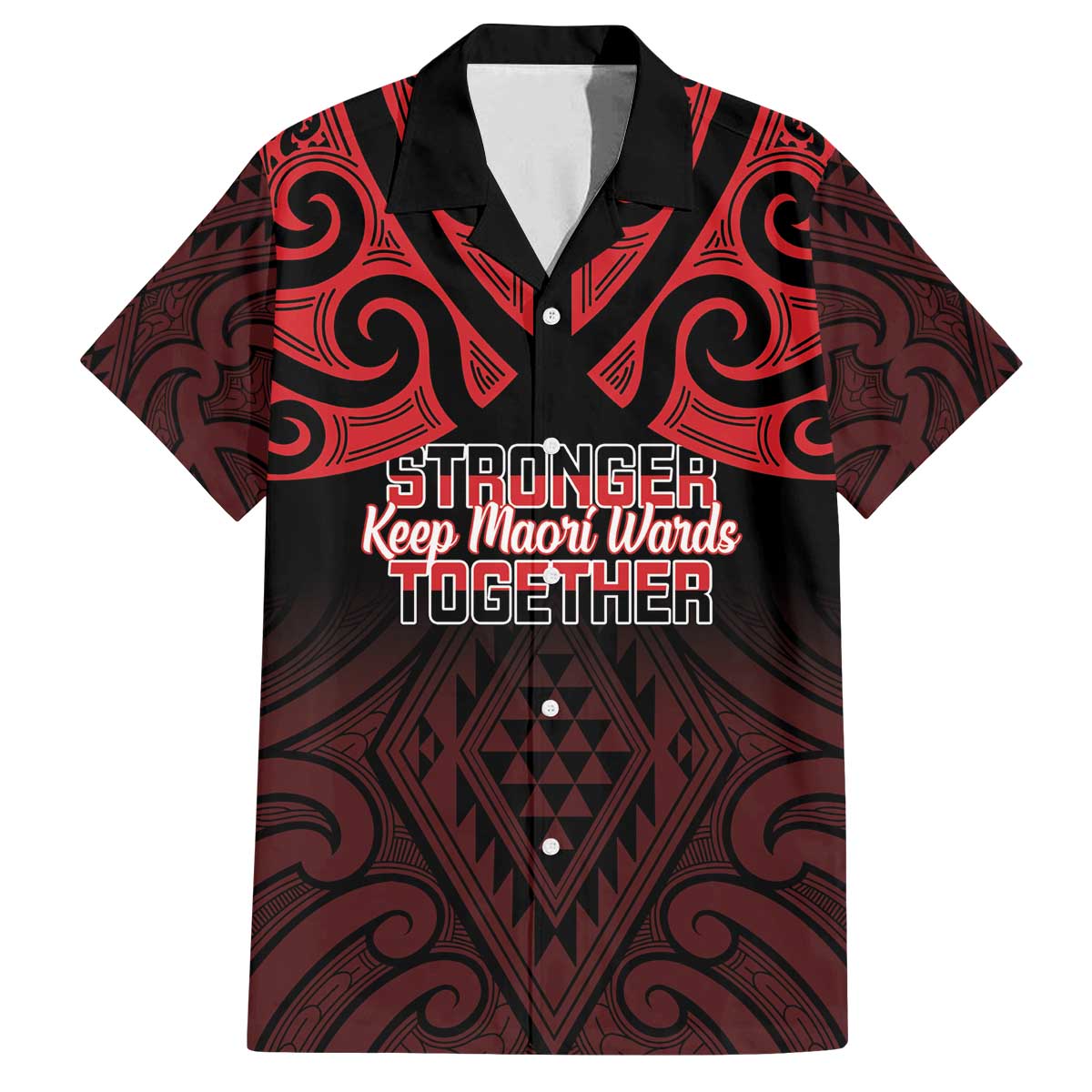 Personalised Keep Maori Wards New Zealand Family Matching Off The Shoulder Long Sleeve Dress and Hawaiian Shirt Stronger Together Aotearoa Taniko - Vibe Hoodie