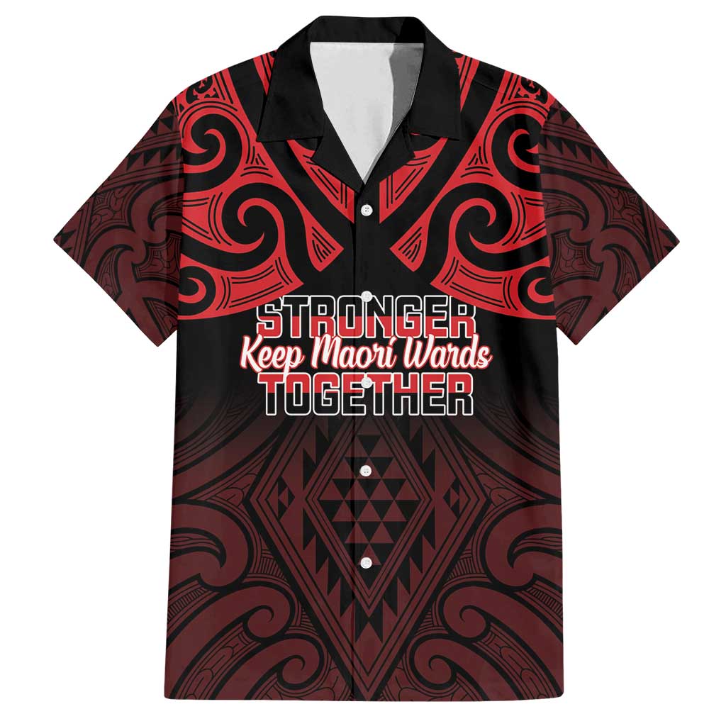 Personalised Keep Maori Wards New Zealand Family Matching Off Shoulder Short Dress and Hawaiian Shirt Stronger Together Aotearoa Taniko - Vibe Hoodie
