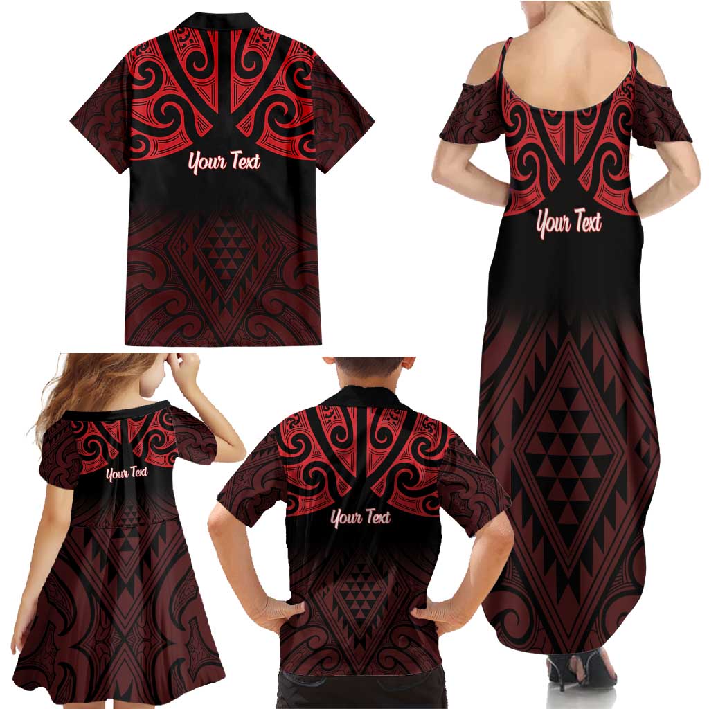 Personalised Keep Maori Wards New Zealand Family Matching Summer Maxi Dress and Hawaiian Shirt Stronger Together Aotearoa Taniko - Vibe Hoodie