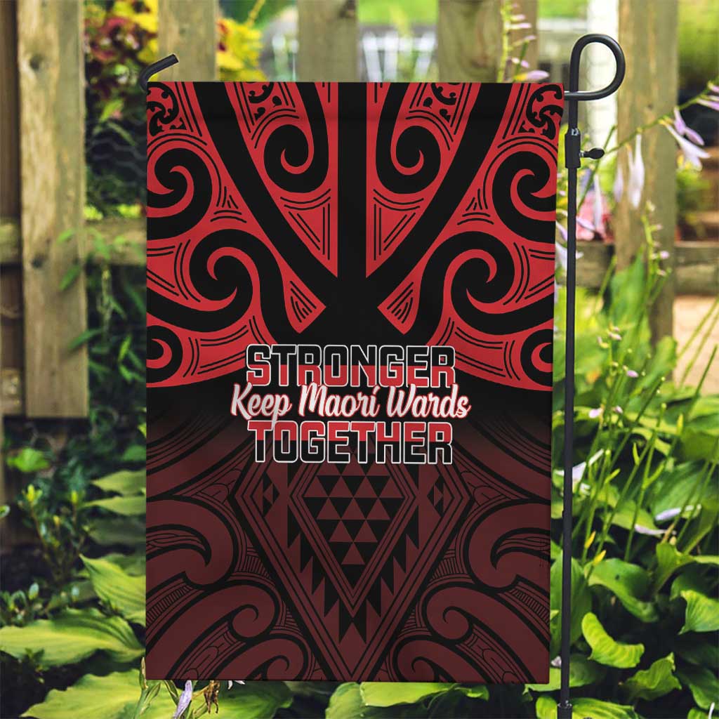 Keep Maori Wards New Zealand Garden Flag Stronger Together Aotearoa Taniko - Vibe Hoodie