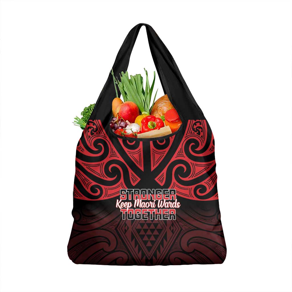 Keep Maori Wards New Zealand Grocery Bag Stronger Together Aotearoa Taniko - Vibe Hoodie