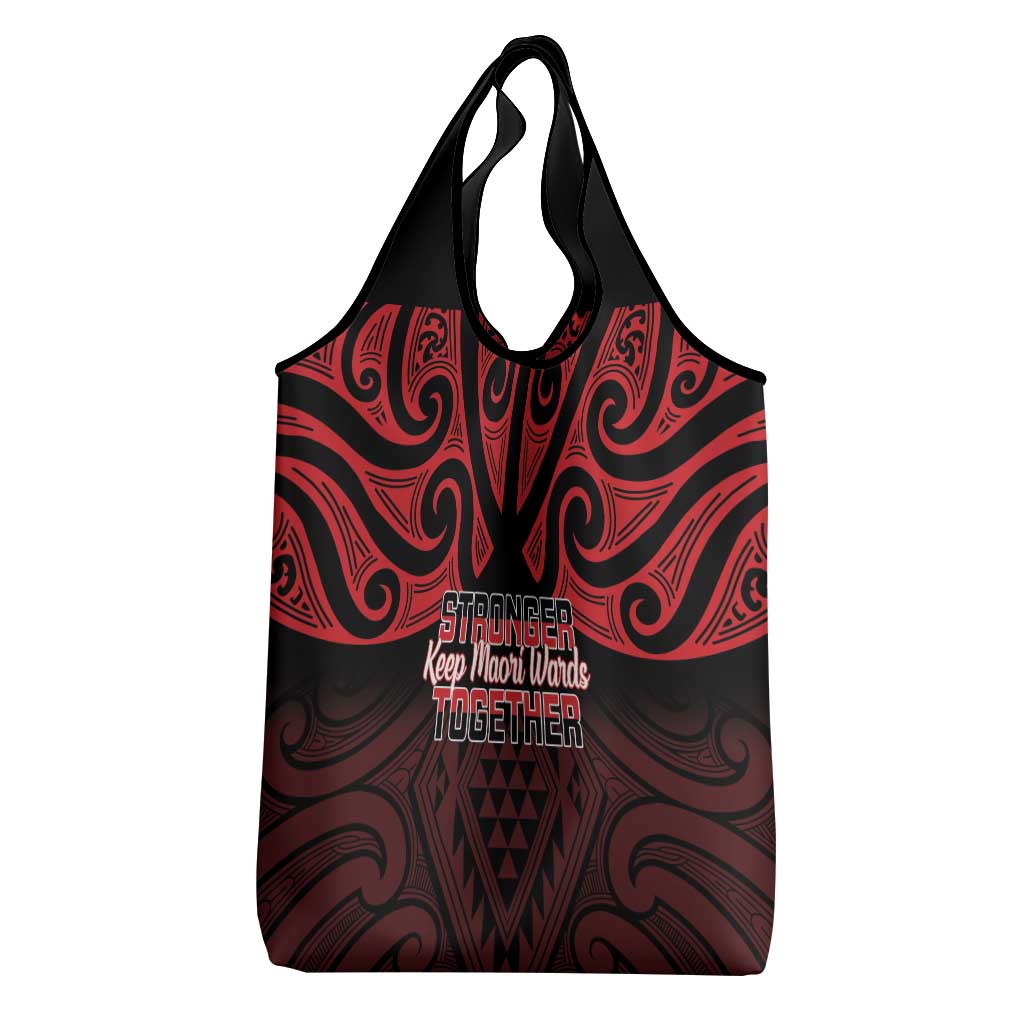 Keep Maori Wards New Zealand Grocery Bag Stronger Together Aotearoa Taniko - Vibe Hoodie