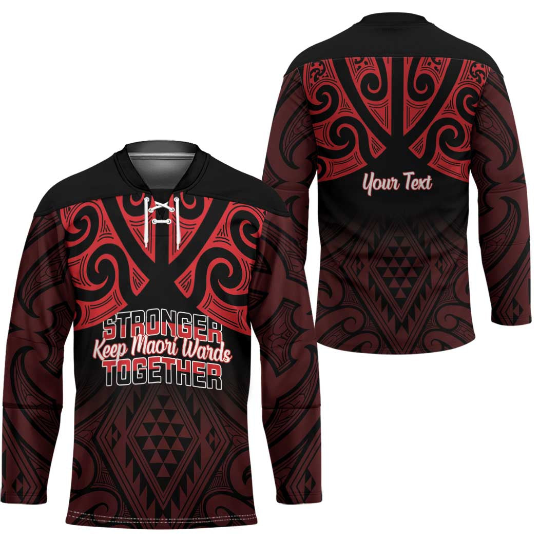 Personalised Keep Maori Wards New Zealand Hockey Jersey Stronger Together Aotearoa Taniko - Vibe Hoodie