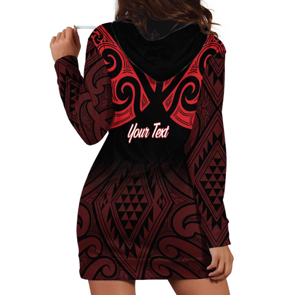 Personalised Keep Maori Wards New Zealand Hoodie Dress Stronger Together Aotearoa Taniko - Vibe Hoodie