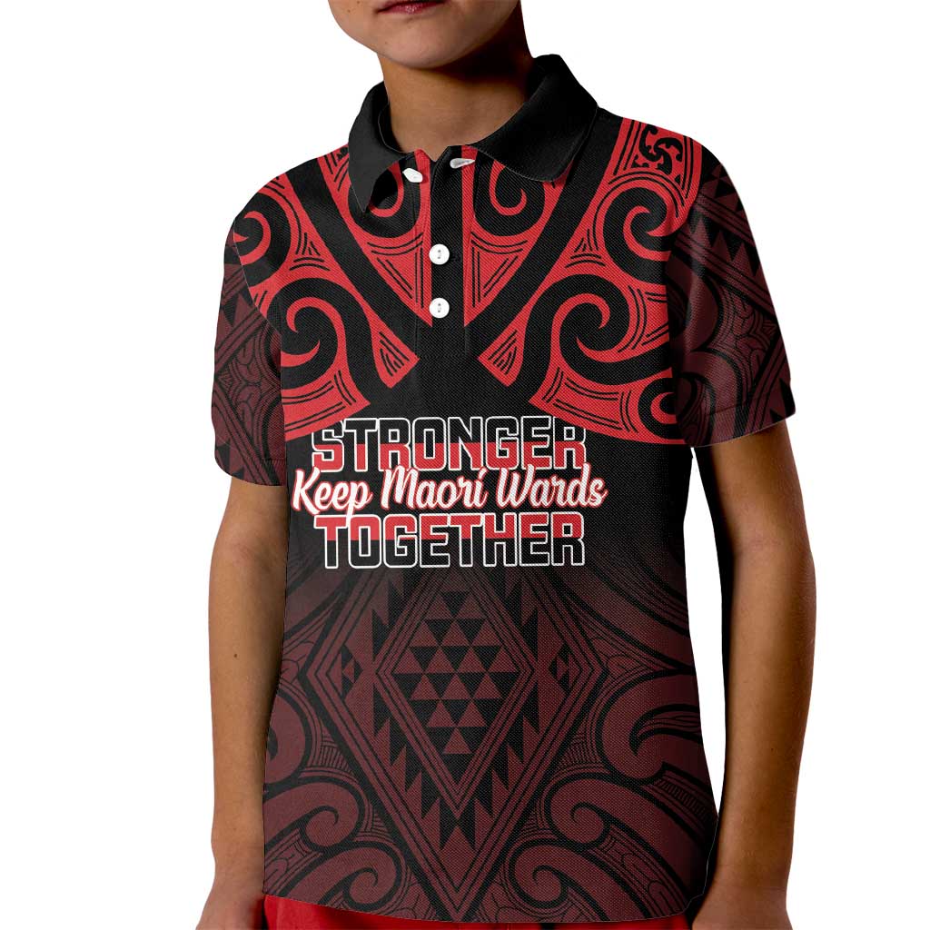 Personalised Keep Maori Wards New Zealand Kid Polo Shirt Stronger Together Aotearoa Taniko - Vibe Hoodie