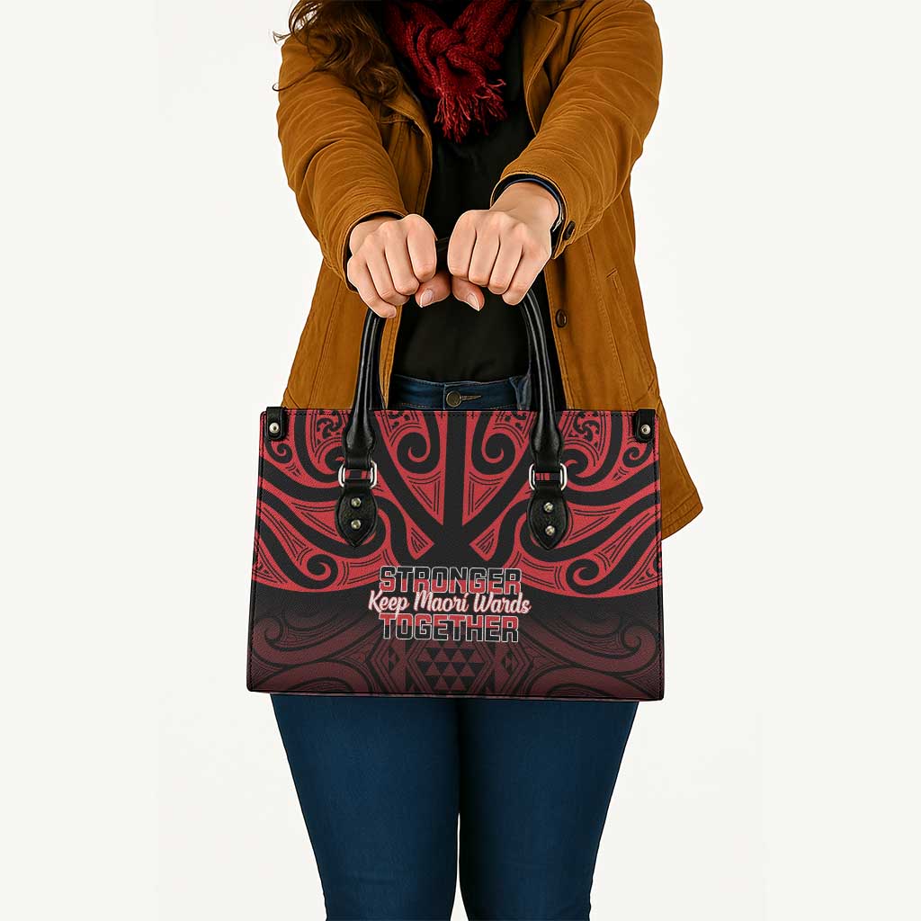 Keep Maori Wards New Zealand Leather Bag Stronger Together Aotearoa Taniko - Vibe Hoodie