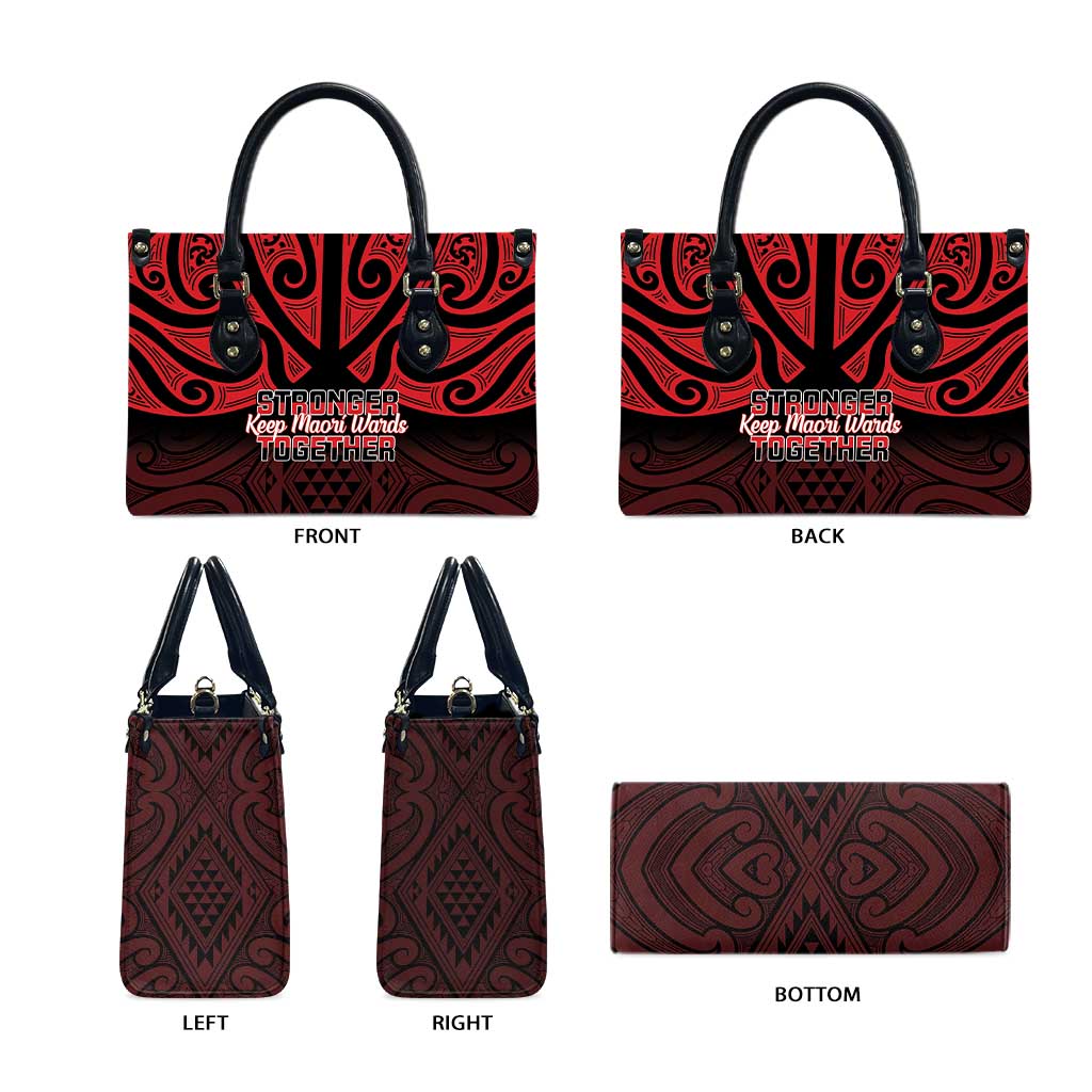 Keep Maori Wards New Zealand Leather Bag Stronger Together Aotearoa Taniko - Vibe Hoodie