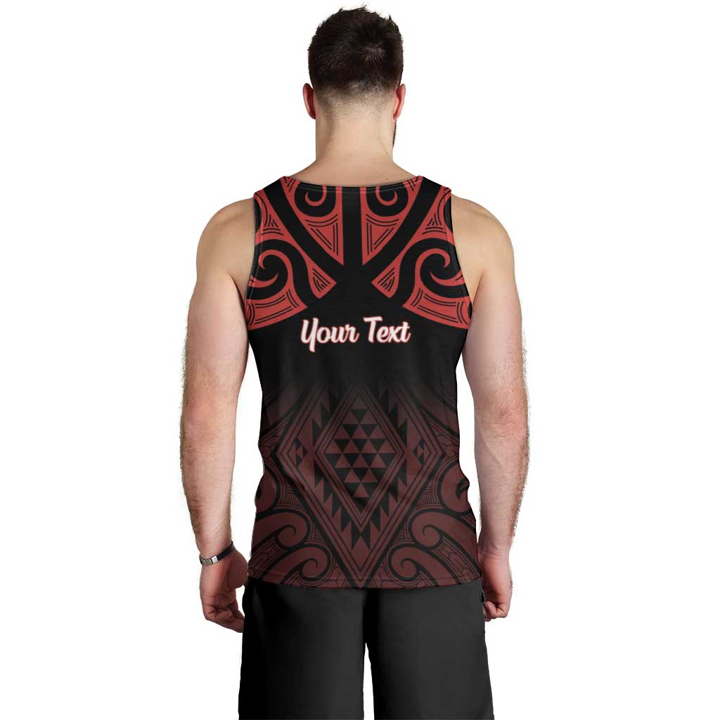 Personalised Keep Maori Wards New Zealand Men Tank Top Stronger Together Aotearoa Taniko - Vibe Hoodie