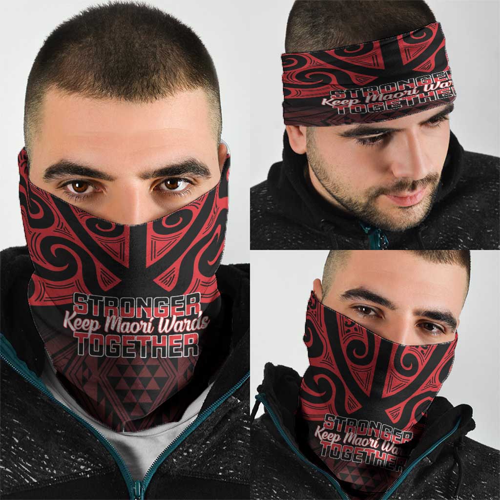 Keep Maori Wards New Zealand Neck Gaiter Stronger Together Aotearoa Taniko - Vibe Hoodie