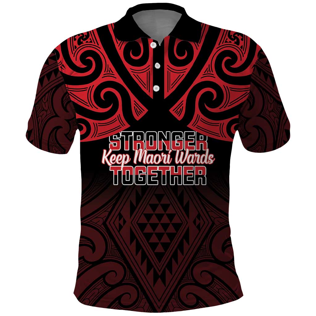 Personalised Keep Maori Wards New Zealand Polo Shirt Stronger Together Aotearoa Taniko - Vibe Hoodie