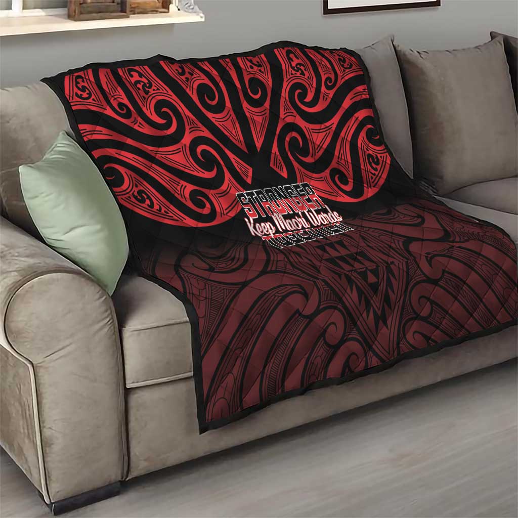 Keep Maori Wards New Zealand Quilt Stronger Together Aotearoa Taniko - Vibe Hoodie