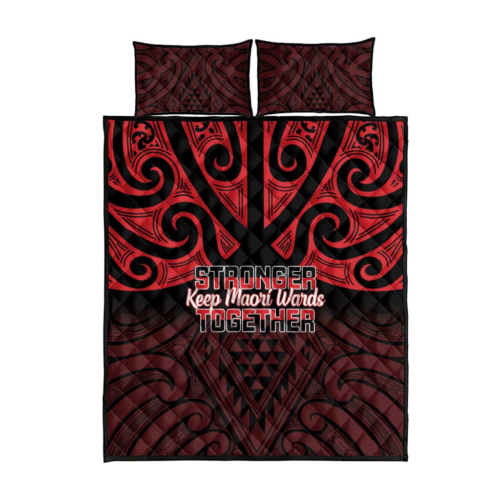 Keep Maori Wards New Zealand Quilt Bed Set Stronger Together Aotearoa Taniko - Vibe Hoodie