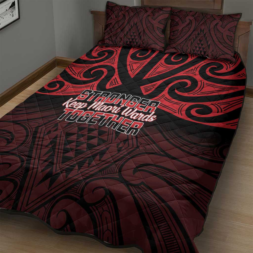 Keep Maori Wards New Zealand Quilt Bed Set Stronger Together Aotearoa Taniko - Vibe Hoodie
