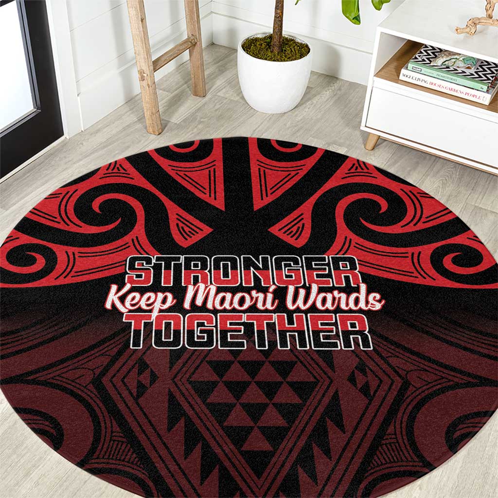 Keep Maori Wards New Zealand Round Carpet Stronger Together Aotearoa Taniko - Vibe Hoodie