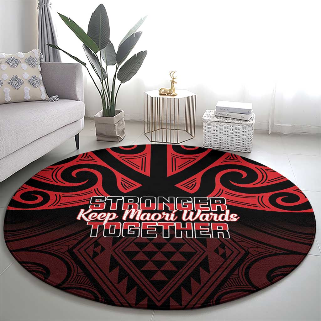 Keep Maori Wards New Zealand Round Carpet Stronger Together Aotearoa Taniko - Vibe Hoodie