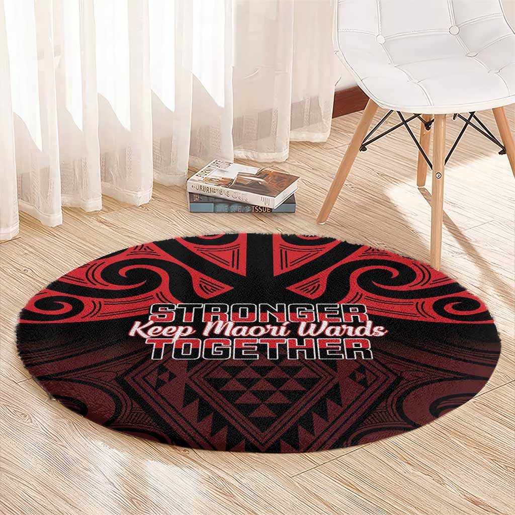 Keep Maori Wards New Zealand Round Carpet Stronger Together Aotearoa Taniko - Vibe Hoodie