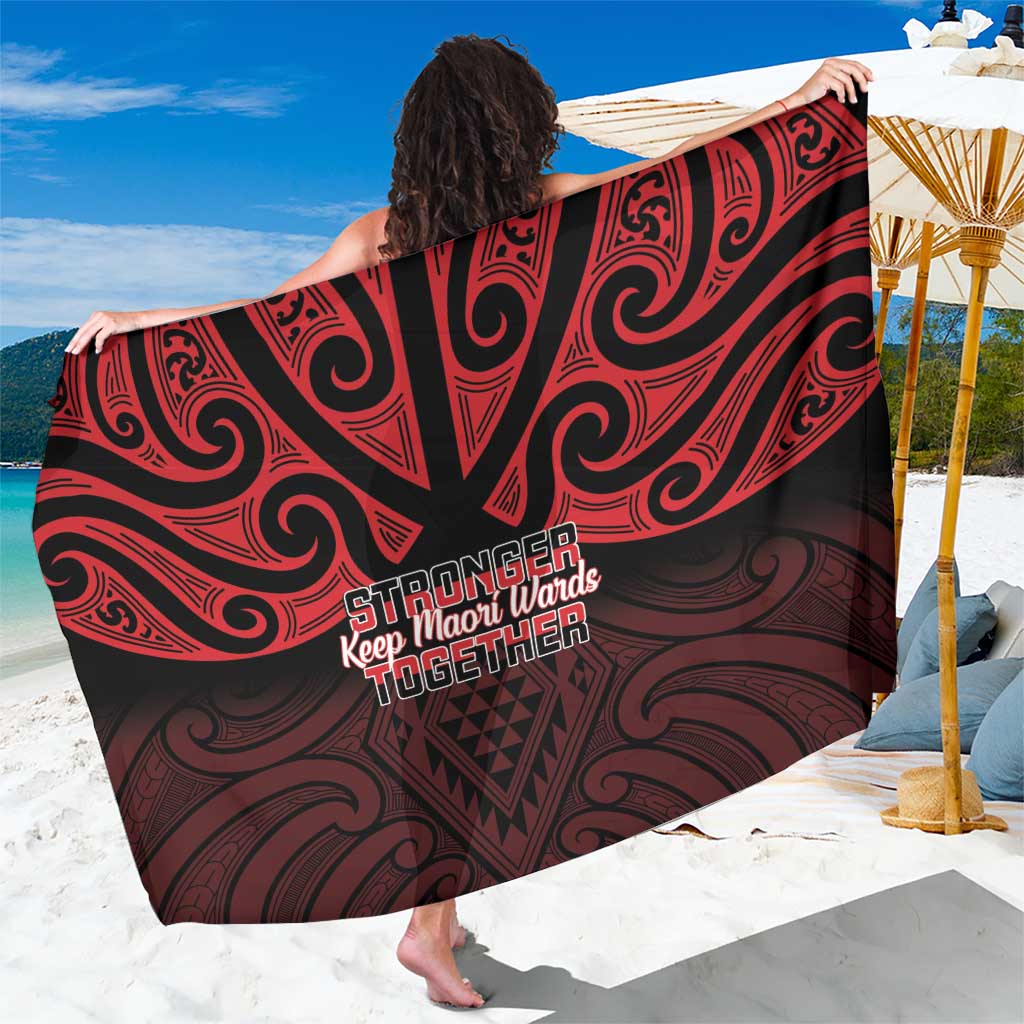 Keep Maori Wards New Zealand Sarong Stronger Together Aotearoa Taniko - Vibe Hoodie