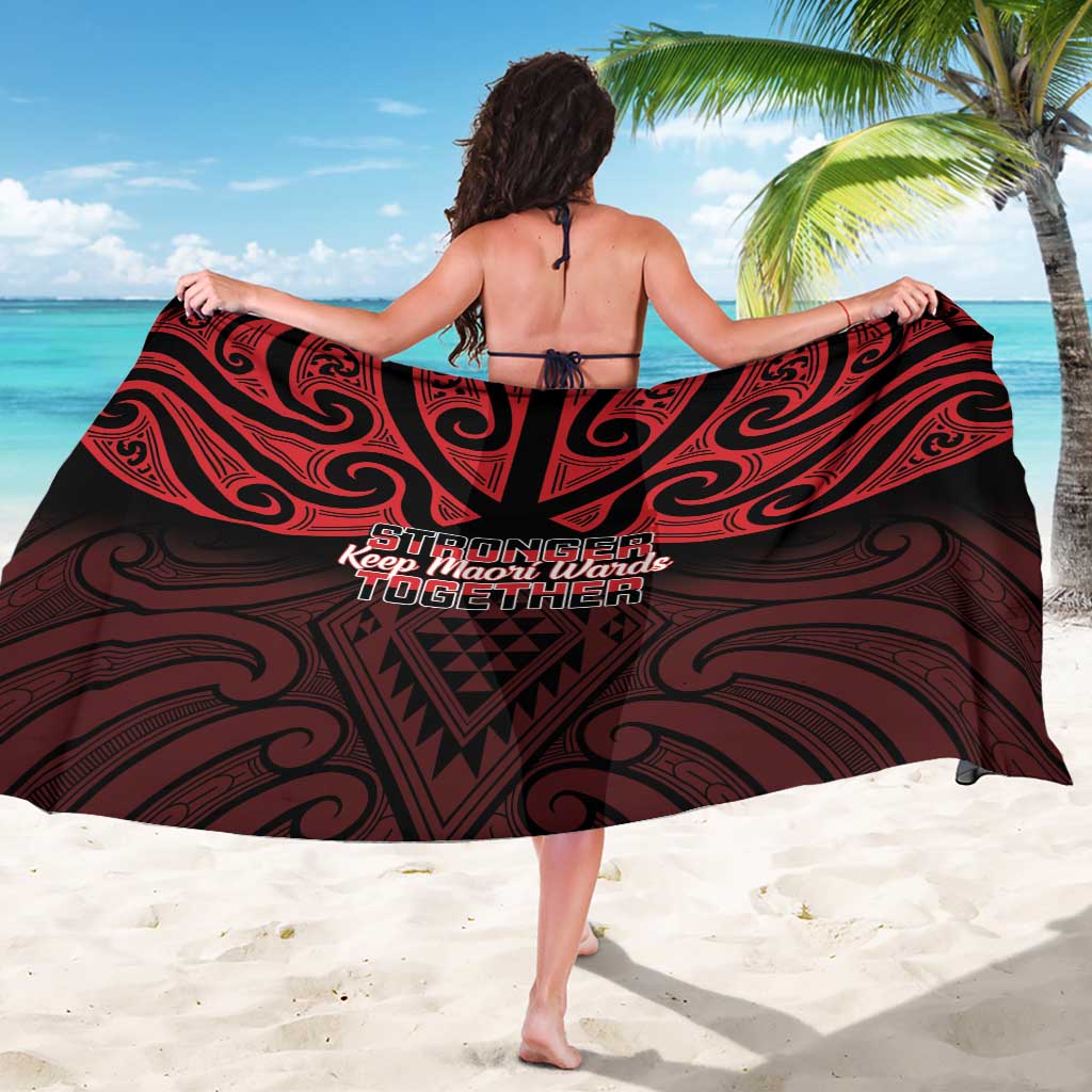 Keep Maori Wards New Zealand Sarong Stronger Together Aotearoa Taniko - Vibe Hoodie
