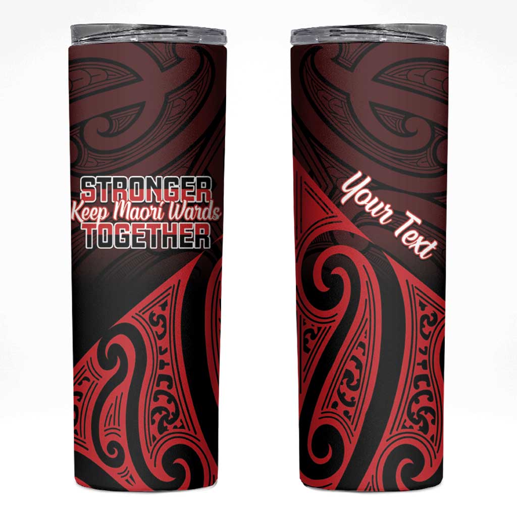 Personalised Keep Maori Wards New Zealand Skinny Tumbler Stronger Together Aotearoa Taniko - Vibe Hoodie