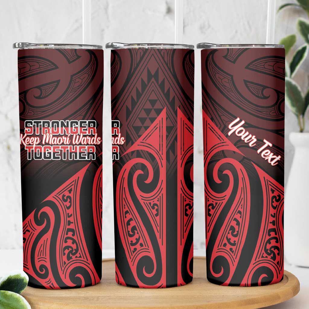 Personalised Keep Maori Wards New Zealand Skinny Tumbler Stronger Together Aotearoa Taniko - Vibe Hoodie