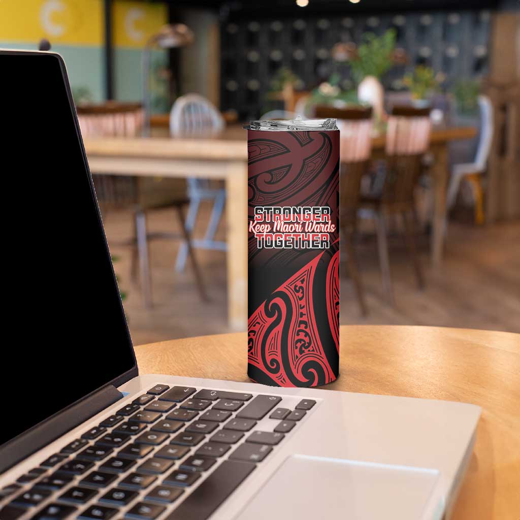 Personalised Keep Maori Wards New Zealand Skinny Tumbler Stronger Together Aotearoa Taniko - Vibe Hoodie