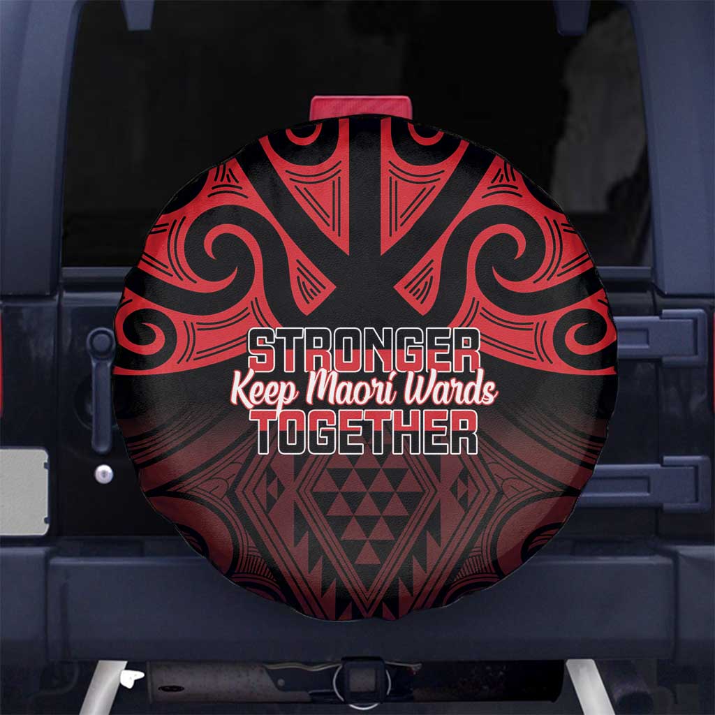 Keep Maori Wards New Zealand Spare Tire Cover Stronger Together Aotearoa Taniko - Vibe Hoodie
