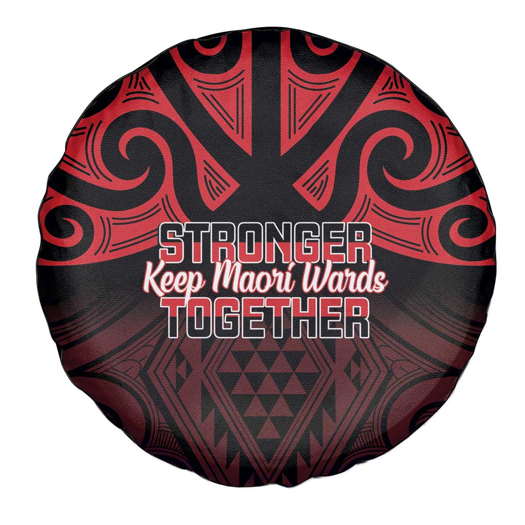 Keep Maori Wards New Zealand Spare Tire Cover Stronger Together Aotearoa Taniko - Vibe Hoodie