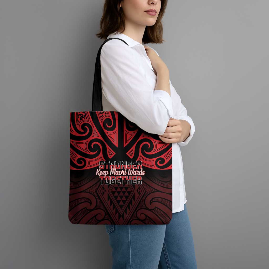 Keep Maori Wards New Zealand Tote Bag Stronger Together Aotearoa Taniko - Vibe Hoodie