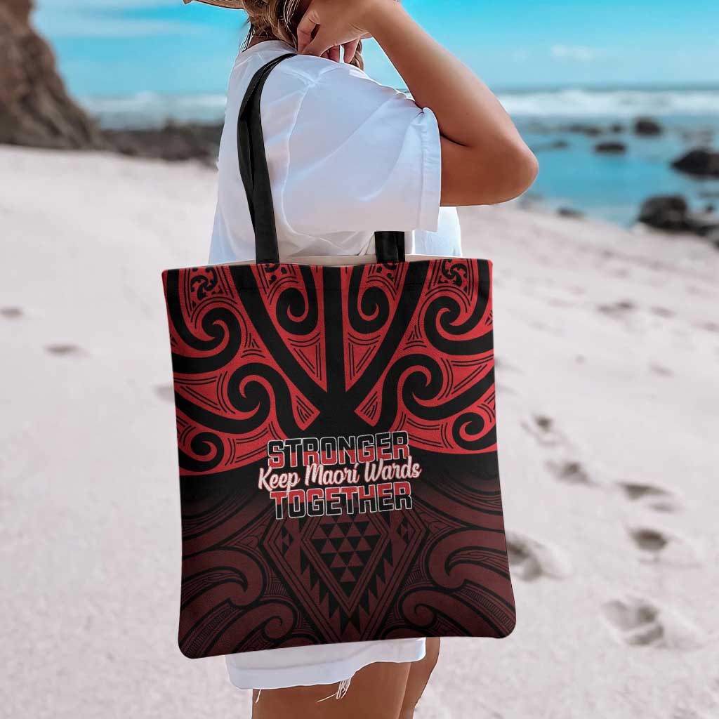 Keep Maori Wards New Zealand Tote Bag Stronger Together Aotearoa Taniko - Vibe Hoodie