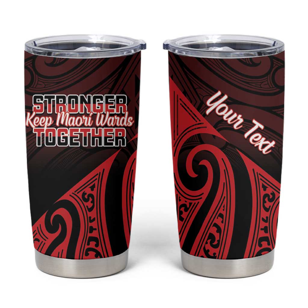 Personalised Keep Maori Wards New Zealand Tumbler Cup Stronger Together Aotearoa Taniko - Vibe Hoodie