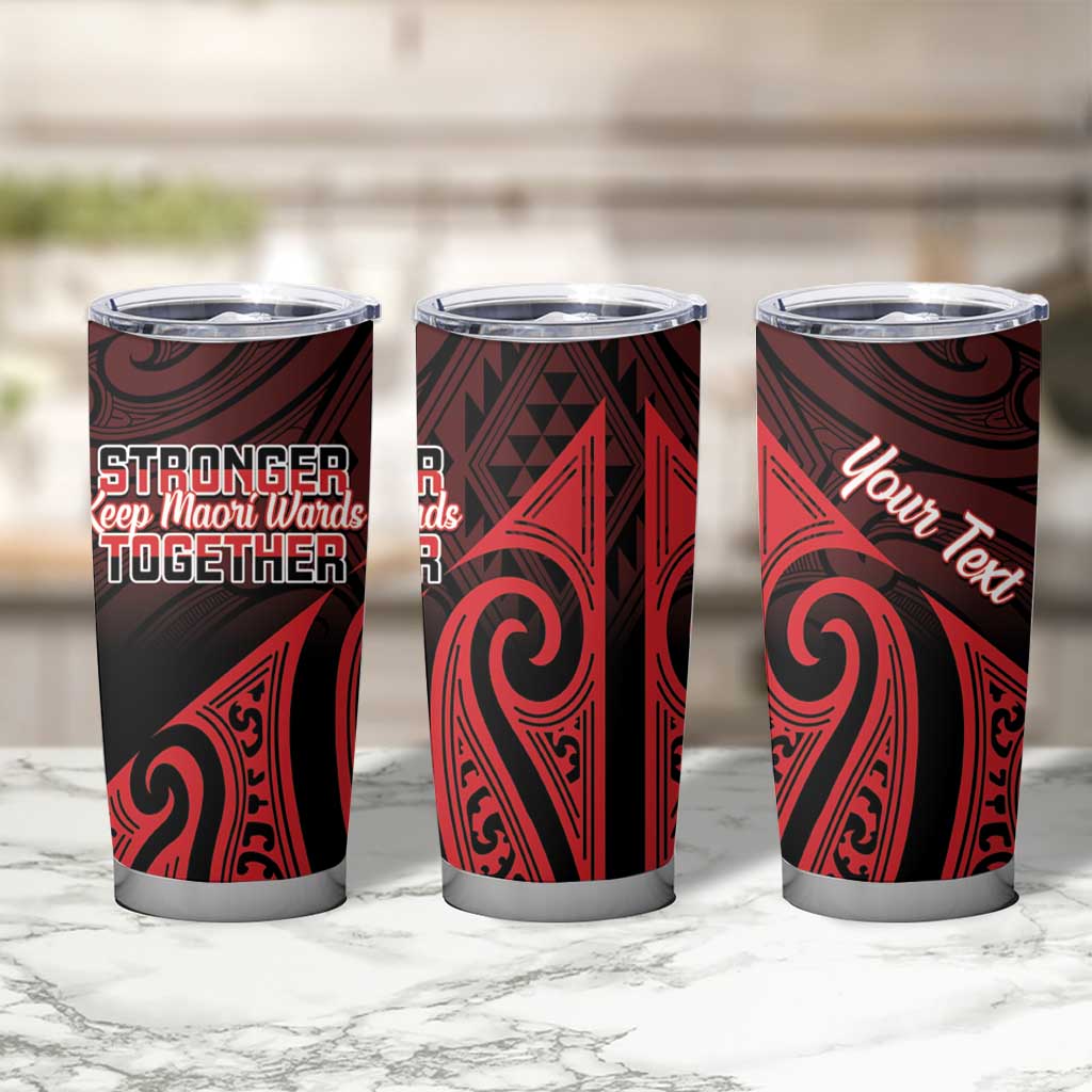 Personalised Keep Maori Wards New Zealand Tumbler Cup Stronger Together Aotearoa Taniko - Vibe Hoodie