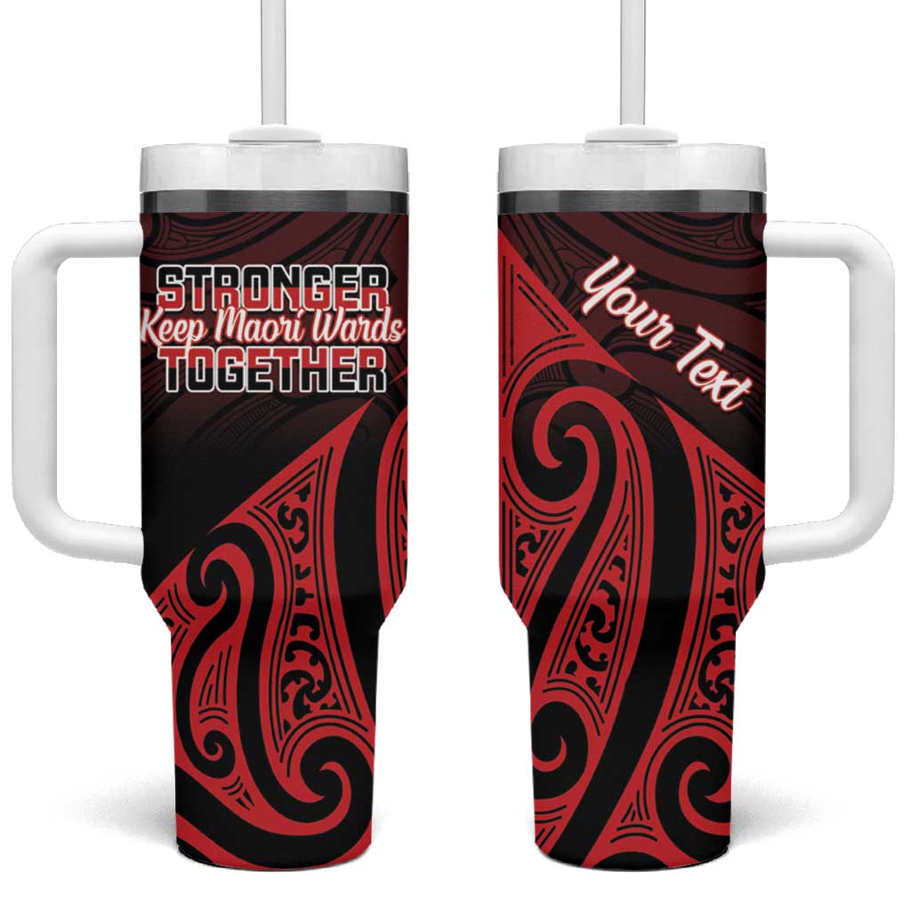 Personalised Keep Maori Wards New Zealand Tumbler With Handle Stronger Together Aotearoa Taniko - Vibe Hoodie