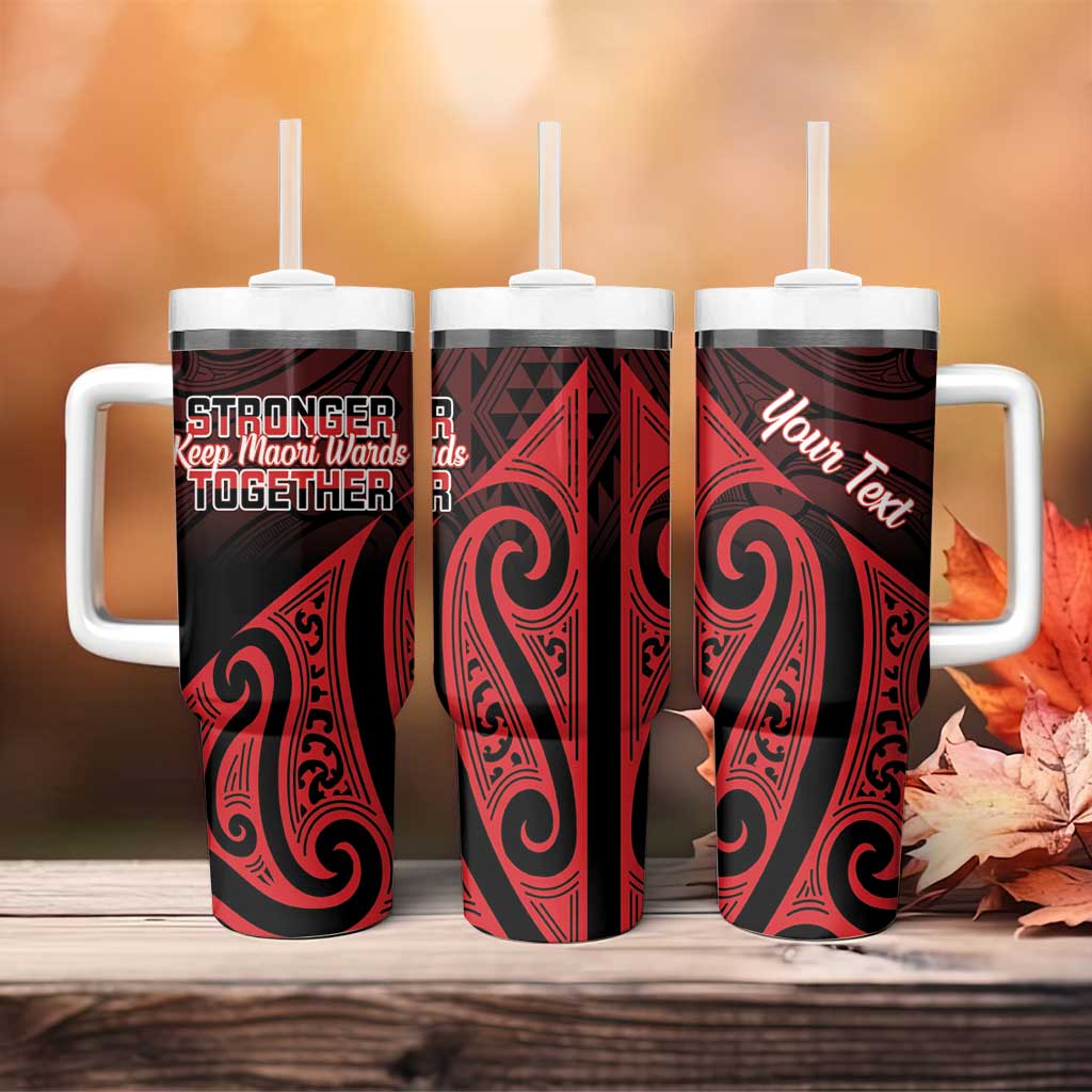 Personalised Keep Maori Wards New Zealand Tumbler With Handle Stronger Together Aotearoa Taniko - Vibe Hoodie