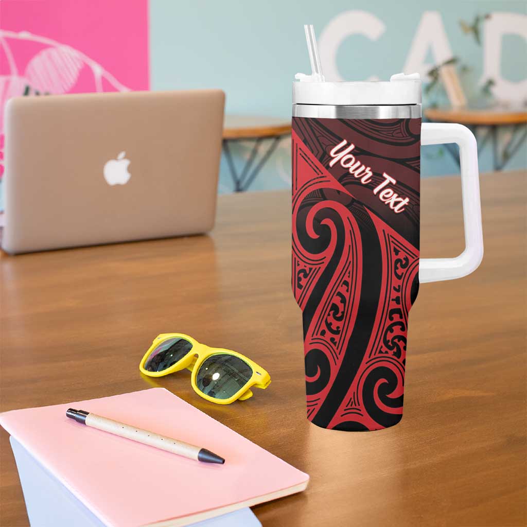 Personalised Keep Maori Wards New Zealand Tumbler With Handle Stronger Together Aotearoa Taniko - Vibe Hoodie