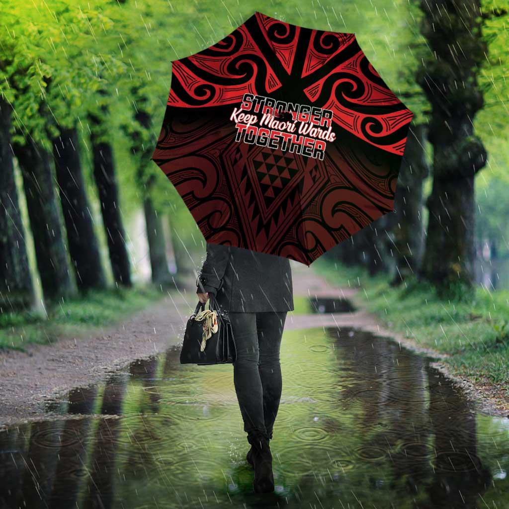 Keep Maori Wards New Zealand Umbrella Stronger Together Aotearoa Taniko - Vibe Hoodie