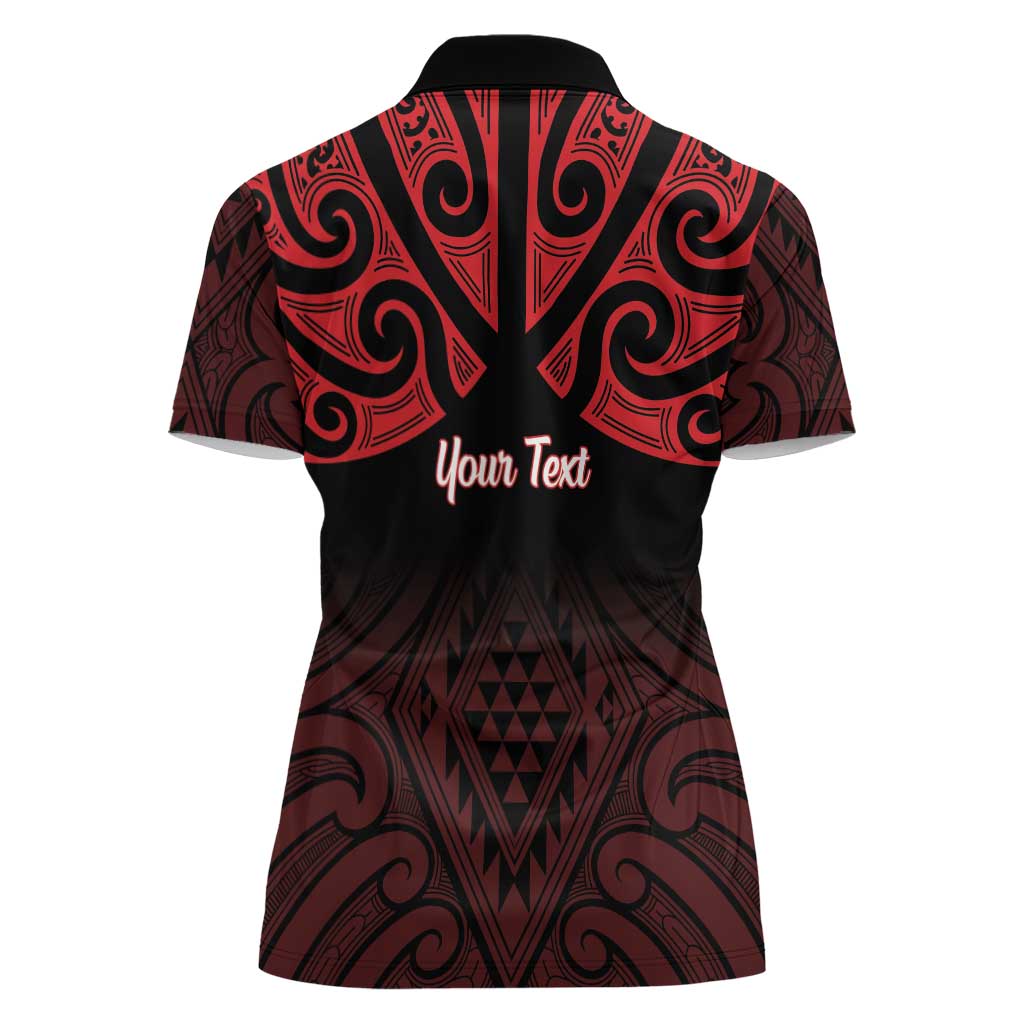 Personalised Keep Maori Wards New Zealand Women Polo Shirt Stronger Together Aotearoa Taniko - Vibe Hoodie