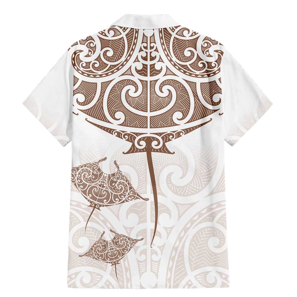 New Zealand Manta Ray Tattoo Family Matching Mermaid Dress and Hawaiian Shirt Aotearoa Maori Haehae Beige - Vibe Hoodie