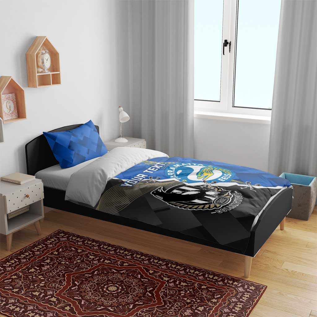 Custom Magpies Football And Eels Rugby Bedding Set Dynamic Style - Vibe Hoodie Shop