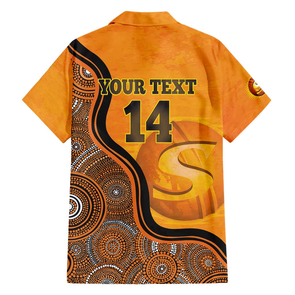 Custom Perth Scorchers Hawaiian Shirt Indigenous Art - Grunge Style - Vibe Hoodie Shop