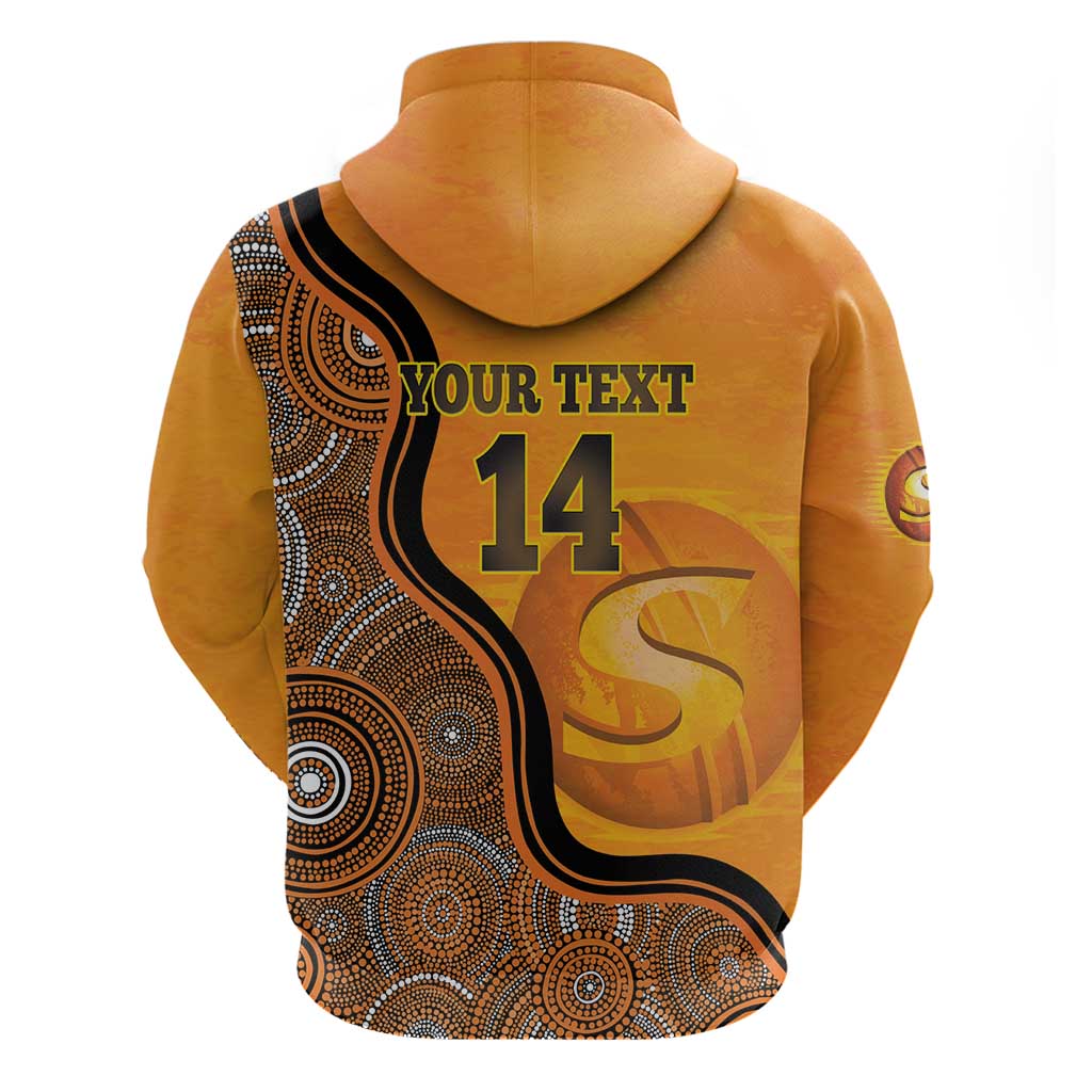 Custom Perth Scorchers Hoodie Indigenous Art - Grunge Style - Vibe Hoodie Shop