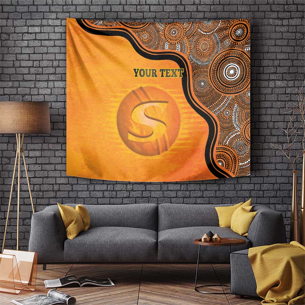 Custom Perth Scorchers Tapestry Indigenous Art - Grunge Style - Vibe Hoodie Shop