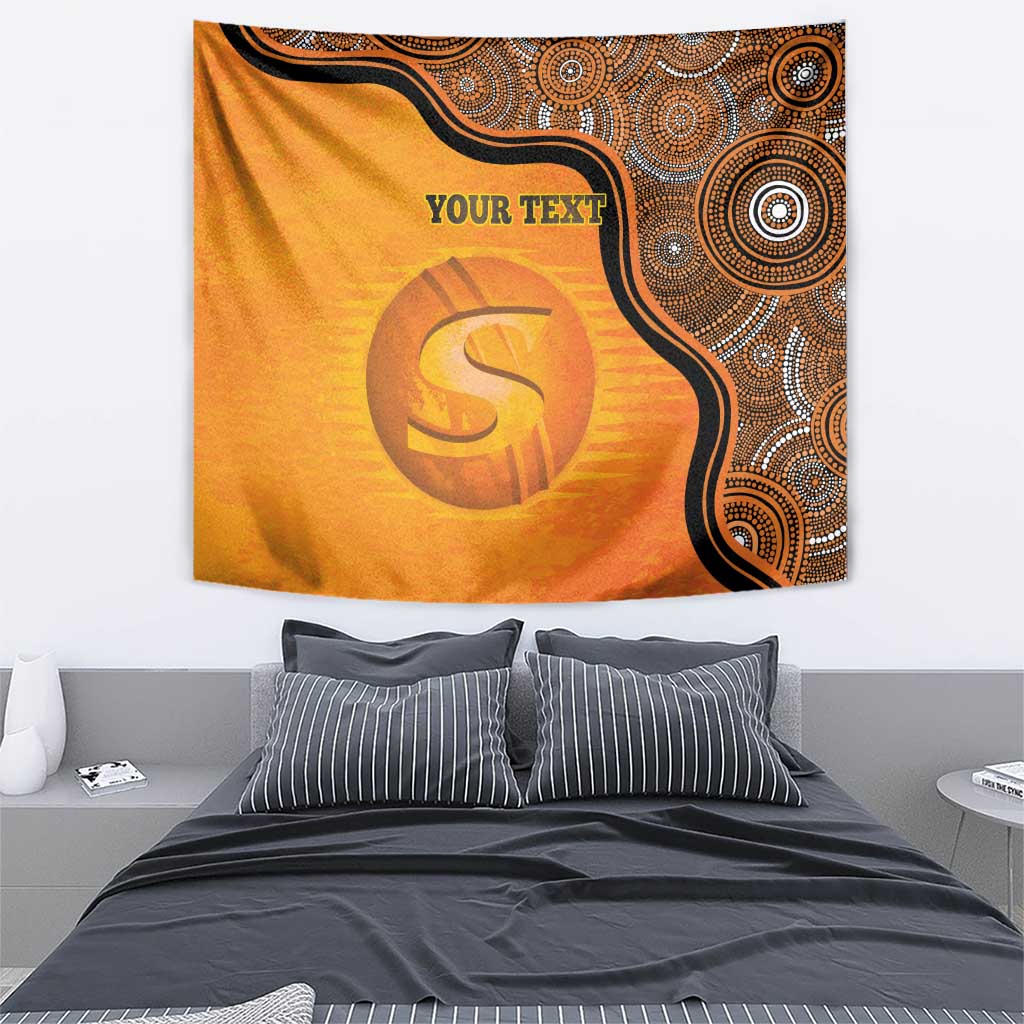 Custom Perth Scorchers Tapestry Indigenous Art - Grunge Style - Vibe Hoodie Shop