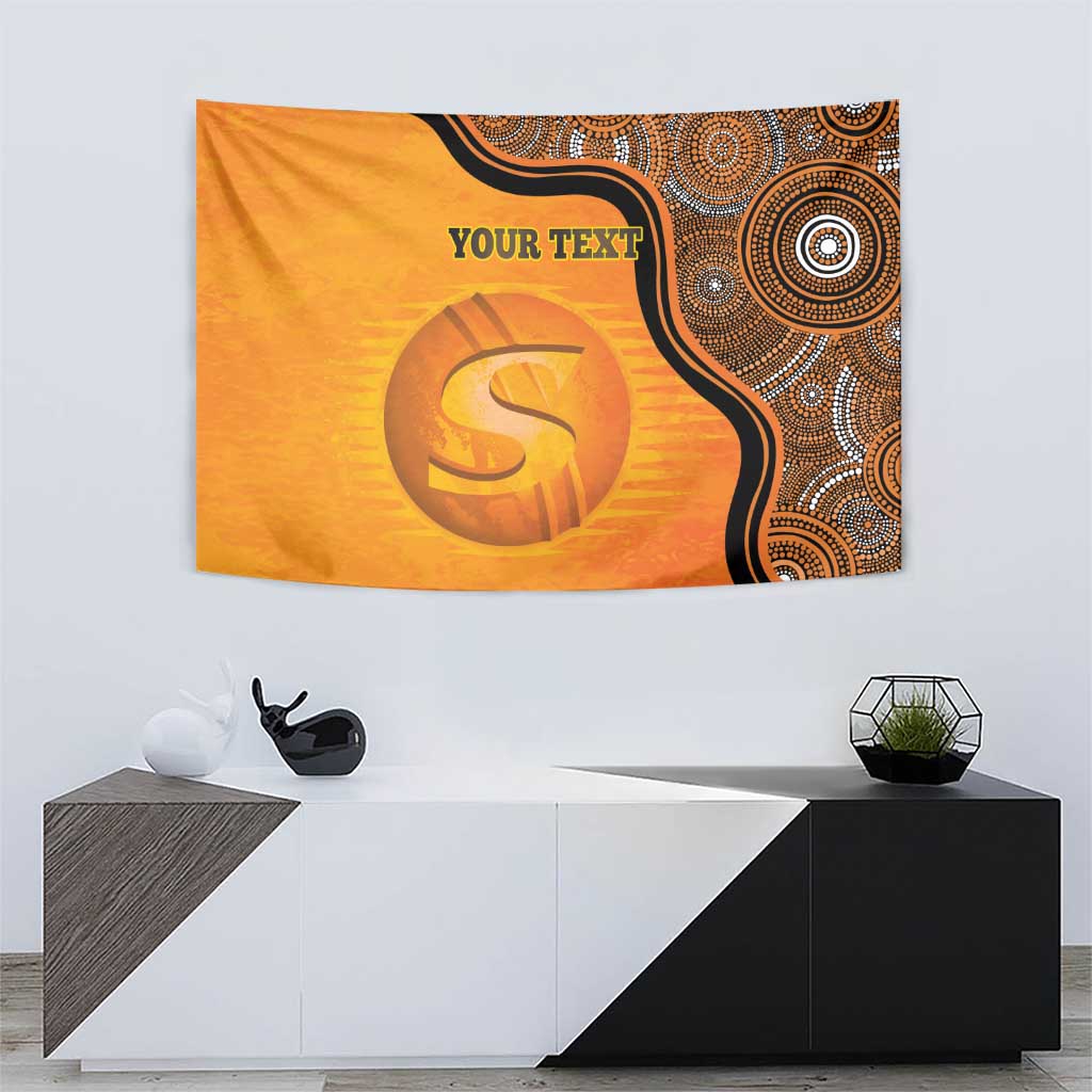 Custom Perth Scorchers Tapestry Indigenous Art - Grunge Style - Vibe Hoodie Shop