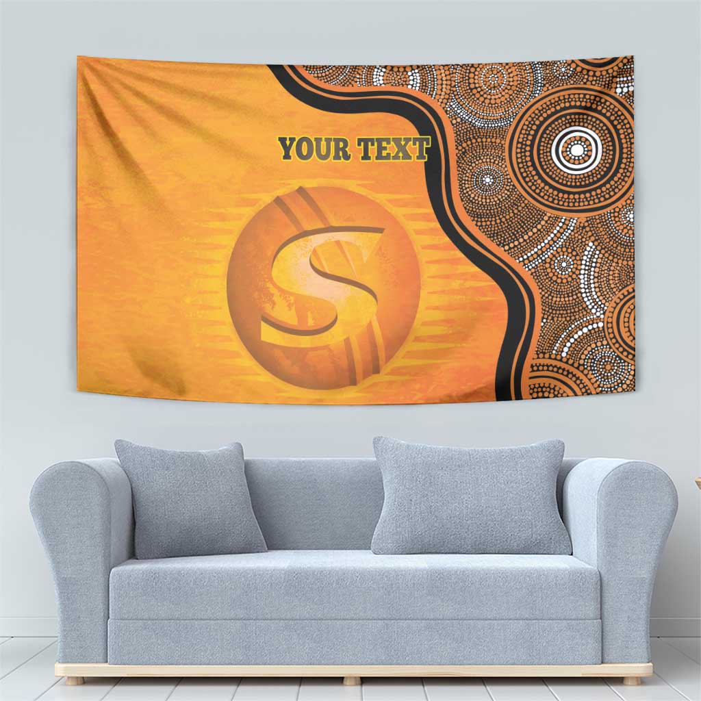 Custom Perth Scorchers Tapestry Indigenous Art - Grunge Style - Vibe Hoodie Shop